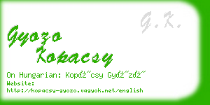 gyozo kopacsy business card